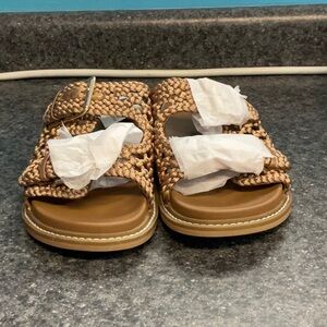a new day Brown Woven Sandals